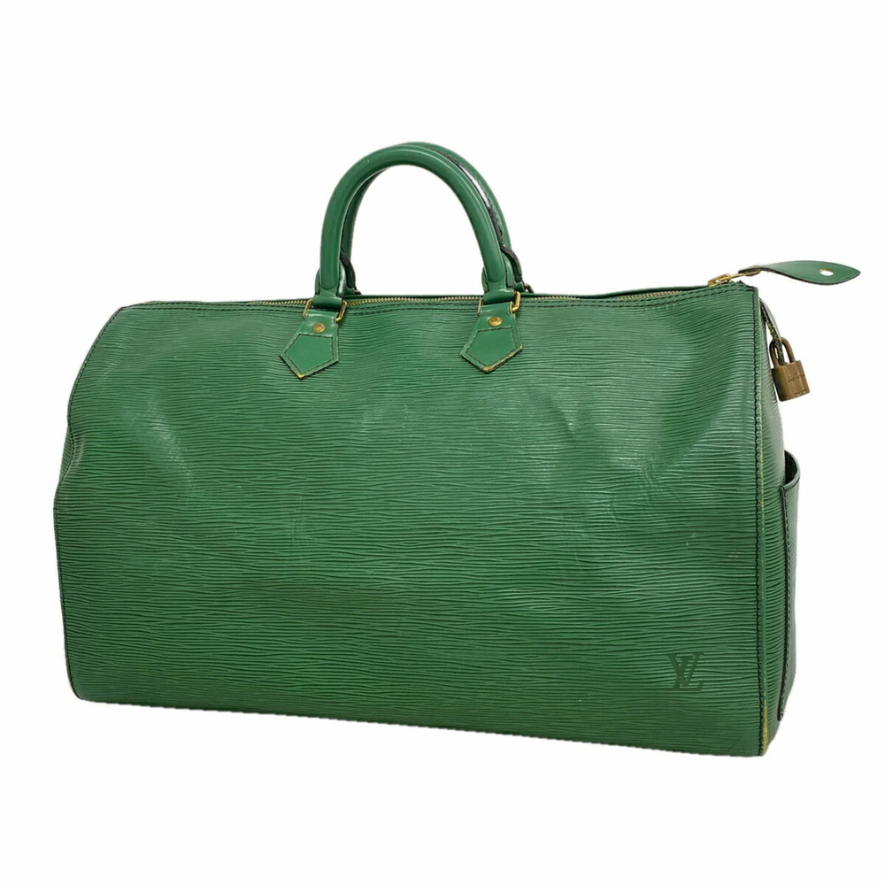 Louis Vuitton Epi Speedy 40 Handbag M42984 Borneo Green Women's